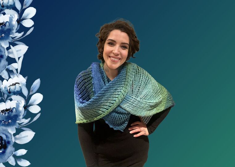 Häkelanleitung Tuch "BERGGIPFEL"