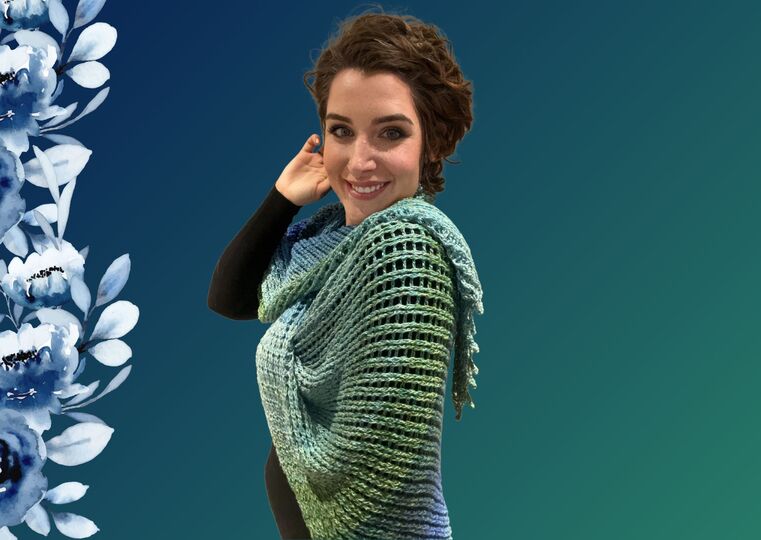 Häkelanleitung Tuch "BERGGIPFEL"