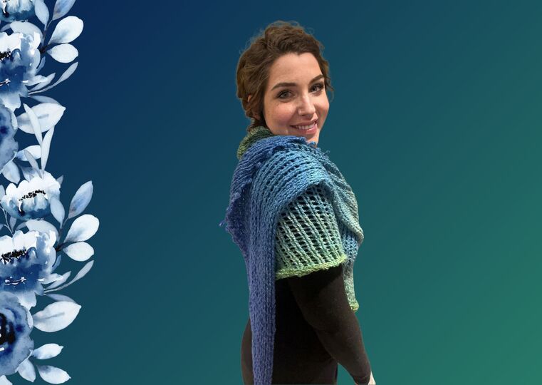 Häkelanleitung Tuch "BERGGIPFEL"