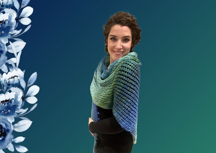 Häkelanleitung Tuch "BERGGIPFEL"