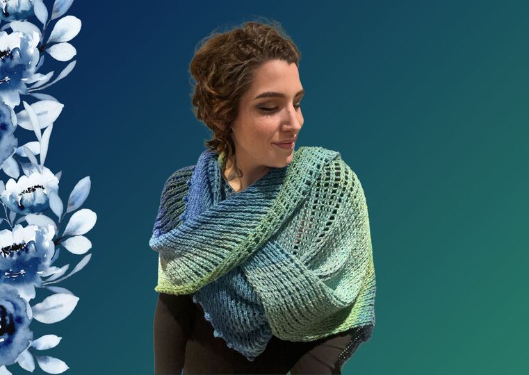 Häkelanleitung Tuch "BERGGIPFEL"