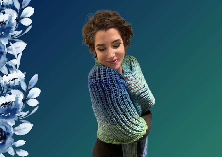 Häkelanleitung Tuch "BERGGIPFEL"