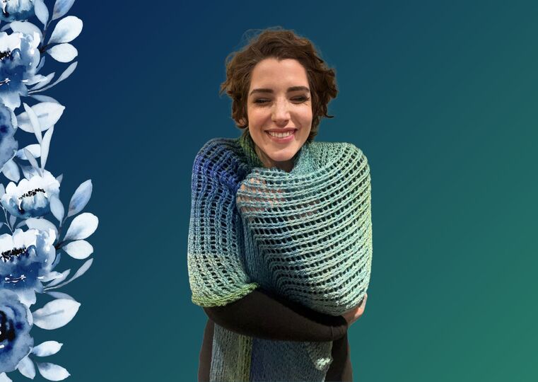 Häkelanleitung Tuch "BERGGIPFEL"