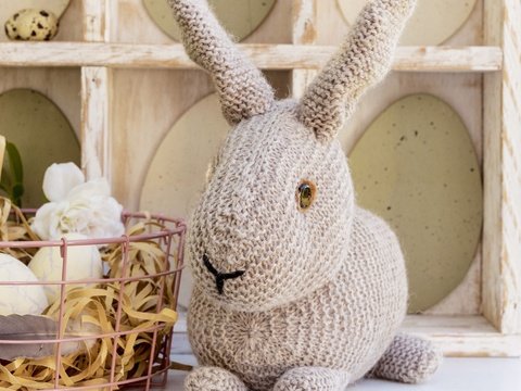 Hasenliebe gestrickt