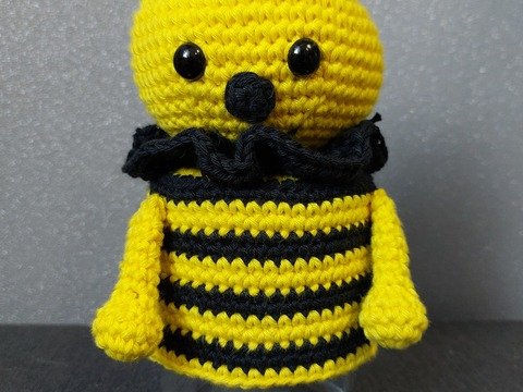 Honigbiene für ein Honigglas Glashaube Deckelhaube Glasdeckelbezug