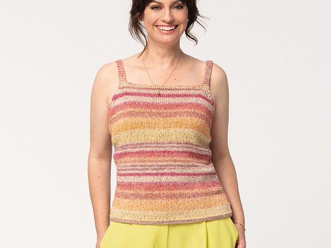 Strickanleitung Damentop "Messina" 765151