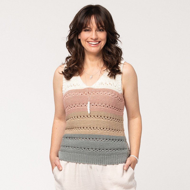 Strickanleitung Damentop "Milano" 765156