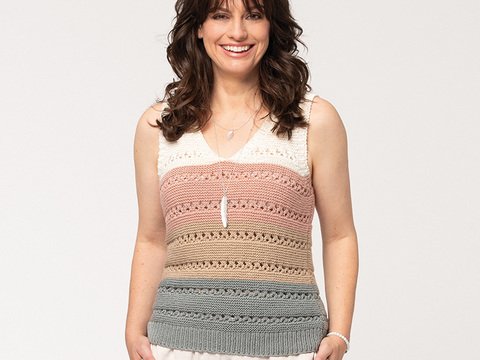 Strickanleitung Damentop "Milano" 765156