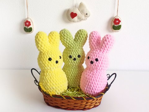 Kein-Nähen Mini Hasen für Ostern – Häkelanleitung für Anfänger