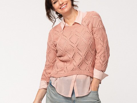 Strickanleitung Damenkurzpullover "Macau" 765161