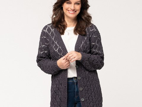 Strickanleitung Damenjacke "Seidenglanz" 765166