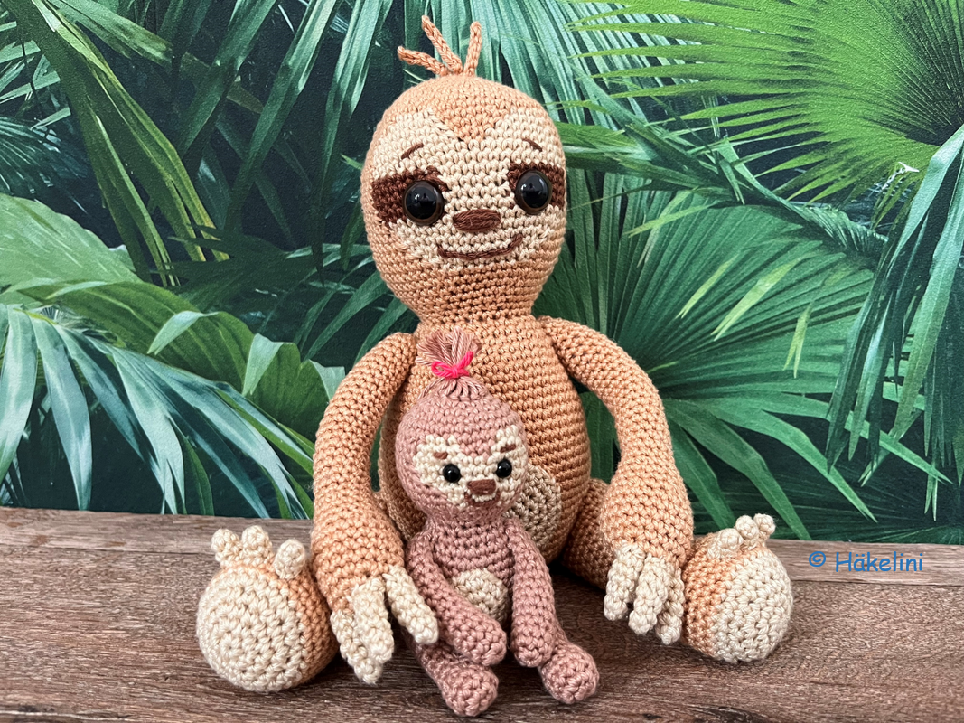 Faultier Mama und Baby