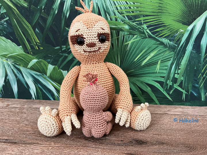 Faultier Mama und Baby