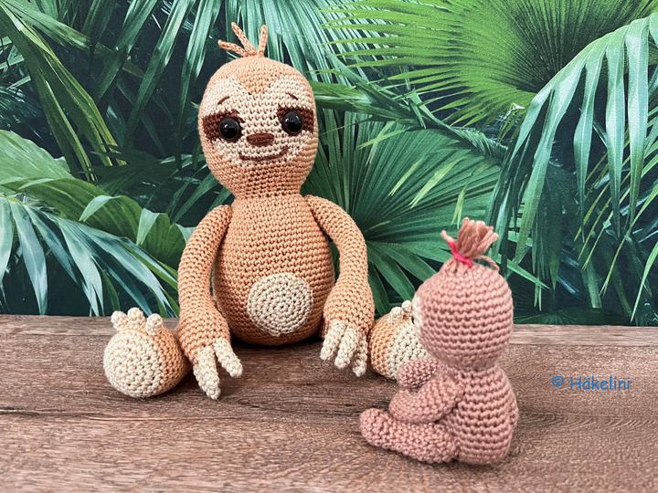 Faultier Mama und Baby