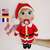 Lulu in a Santa Claus outfit crochet pattern, Christmas Santa outfit