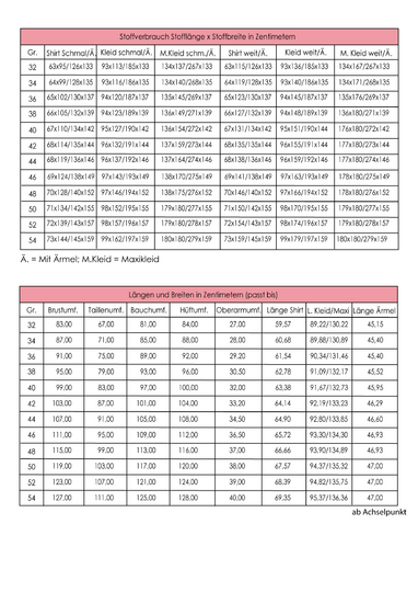 E-Book Solely Gr. 32 bis 54