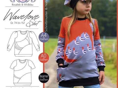 E-Book Wavelove Shirt Gr. 74 bis 152