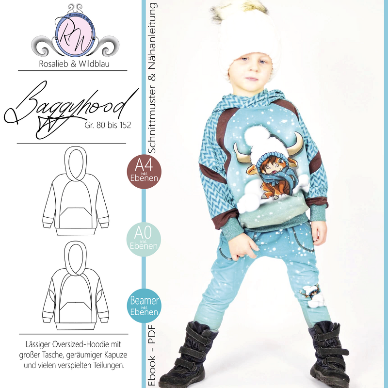 E-Book BaggyHood Gr. 80 bis 158