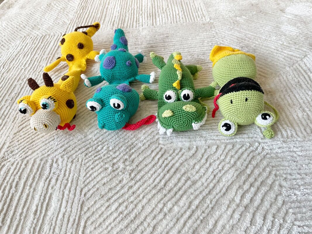 4 Häkelanleitungen Türstopper