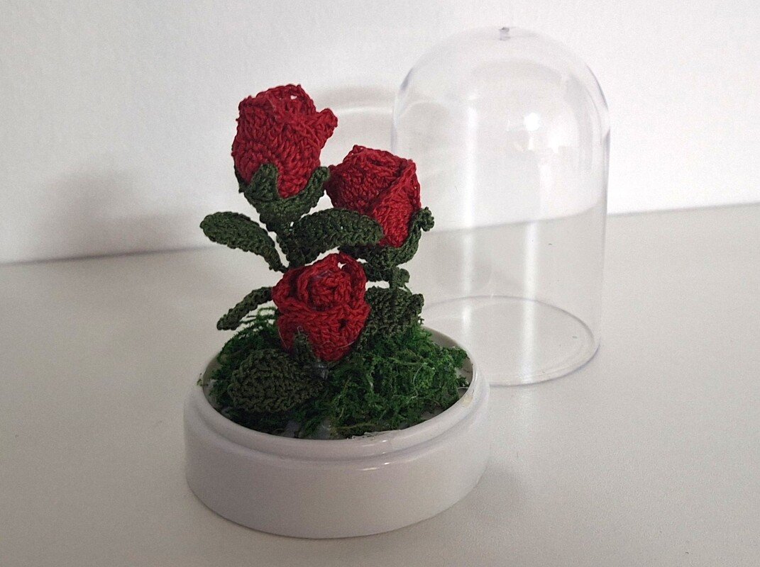 Miniatur Rose Crochet Pattern