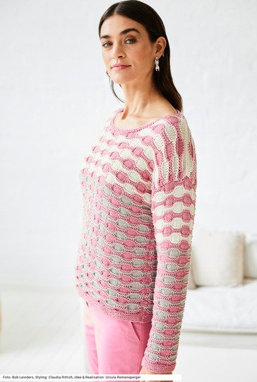 Pullover mit Wabenmuster