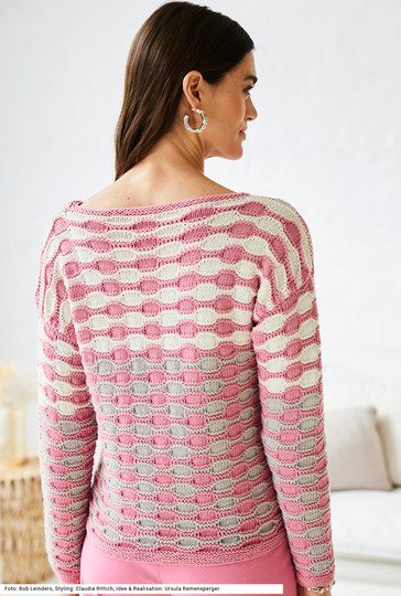 Pullover mit Wabenmuster