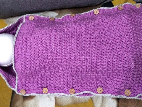 Häkelanleitung: Baby-Fußsack