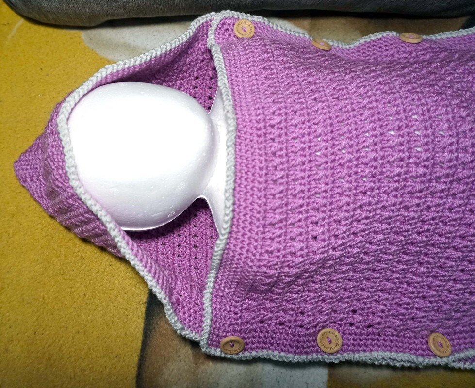 Häkelanleitung: Baby-Fußsack - Bild 6