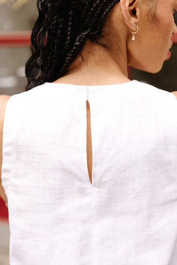 Leinenkleid Schnittmuster Damen XS-XXXL Minikleid Sommer A-Linie Etuikleid