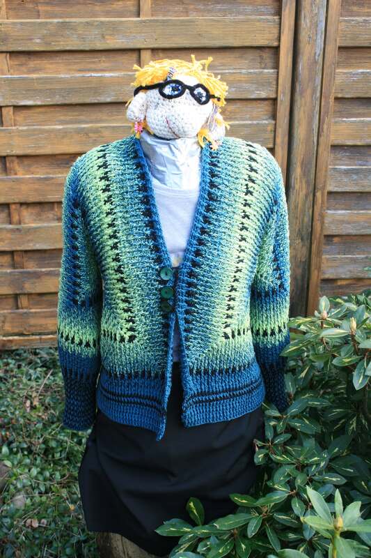 Häkelanleitung Hexagon Jacke Glückstrio - Bild 6