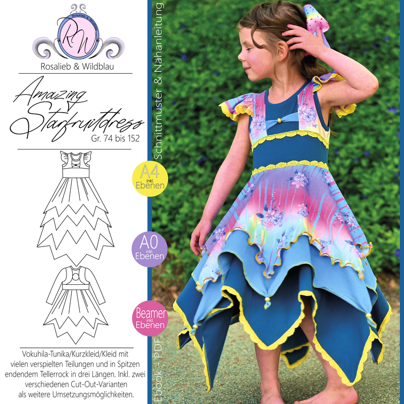 E-Book Amazing StarfruitDress Gr. 74 bis 152