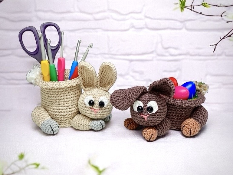 4 Animal pen/needle holder Set - Crochet Pattern - Image 3