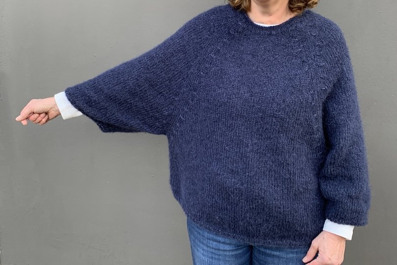 Strickanleitung Poncho Vivien Größe 36 – 50
