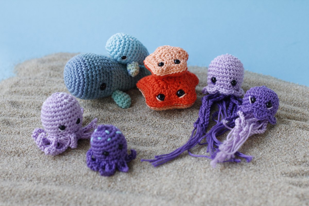 Sea Animals for Baby Mobile Amigurumi Crochet Bundle – 8 Patterns in 1 - Image 3