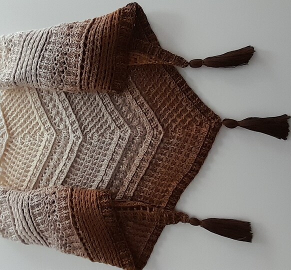 flaches Dreieckstuch "Cappuccino"