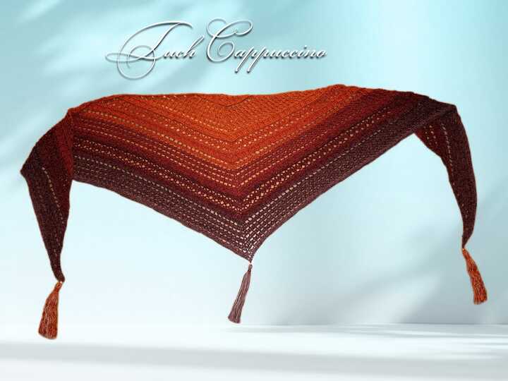 flaches Dreieckstuch "Cappuccino"