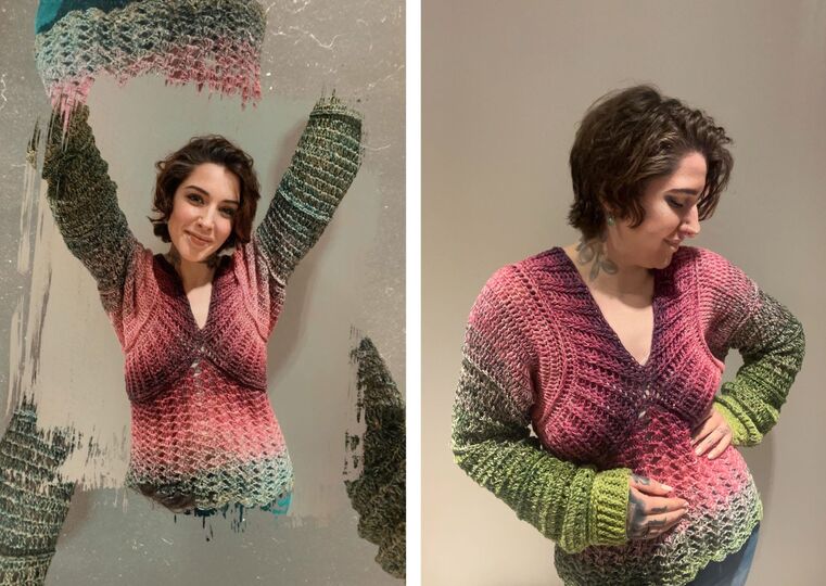 Häkelanleitung Pullover "ROCKING FLOWERS"