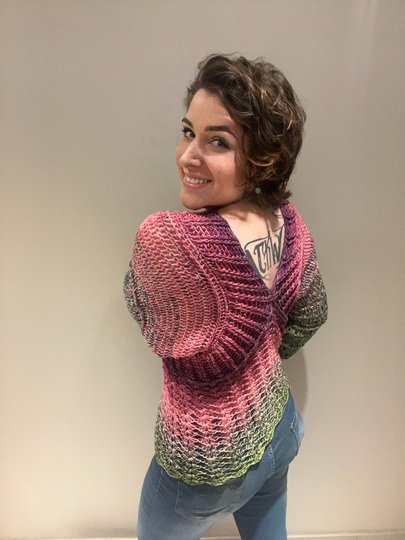 Häkelanleitung Pullover "ROCKING FLOWERS"