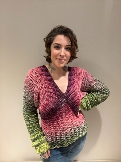 Häkelanleitung Pullover "ROCKING FLOWERS"