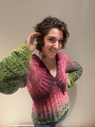 Häkelanleitung Pullover "ROCKING FLOWERS"