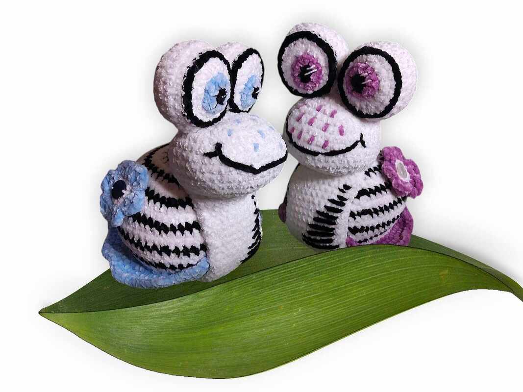 Häkelanleitung / Amigurumi / Grinse~Schnecke