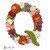 Floral letter Q crochet applique