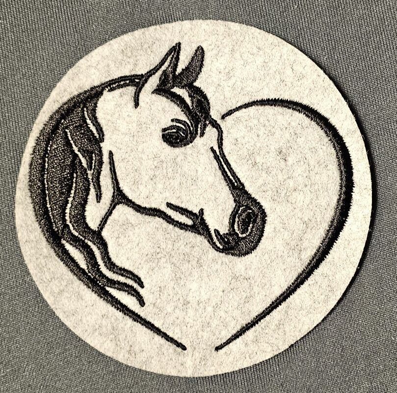 Stickdatei - Pferde Liebe - Pferd - Herz - Tier - 2 Größen