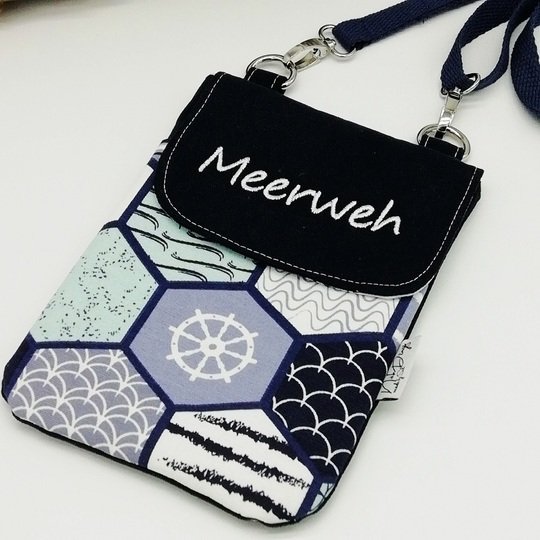 Flacher Walter - Eine Handytasche mit Platz - digitale Nähanleitung + SM