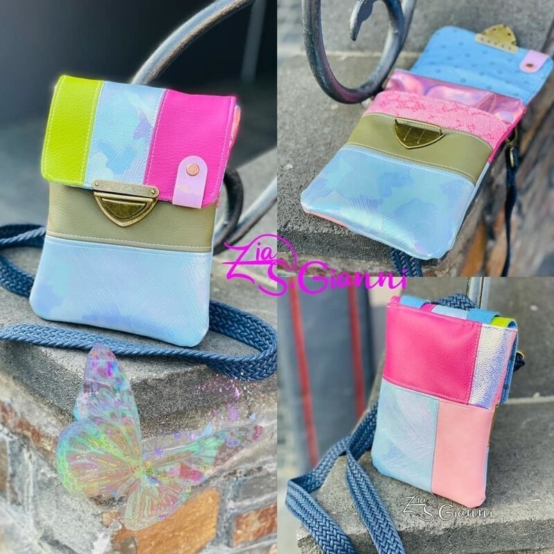 Flacher Walter - Eine Handytasche mit Platz - digitale Nähanleitung + SM