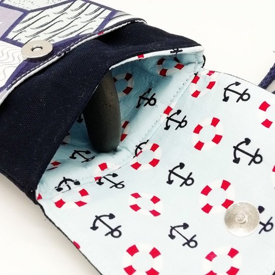 Flacher Walter - Eine Handytasche mit Platz - digitale Nähanleitung + SM