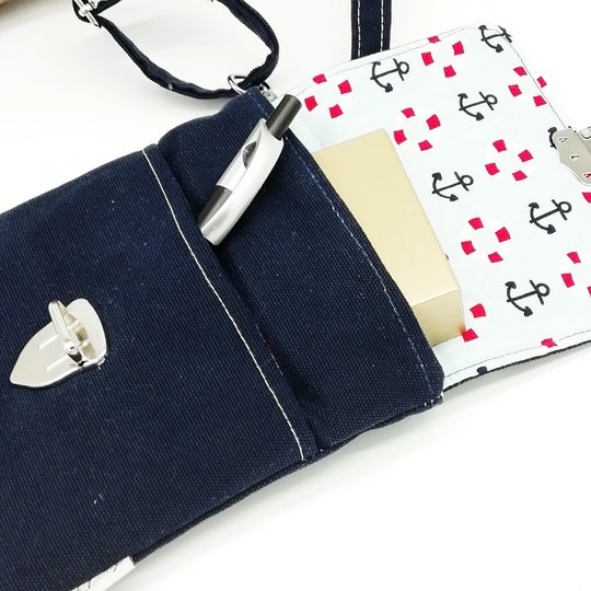 Flacher Walter - Eine Handytasche mit Platz - digitale Nähanleitung + SM