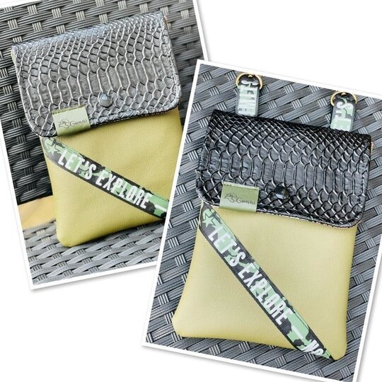 Flacher Walter - Eine Handytasche mit Platz - digitale Nähanleitung + SM