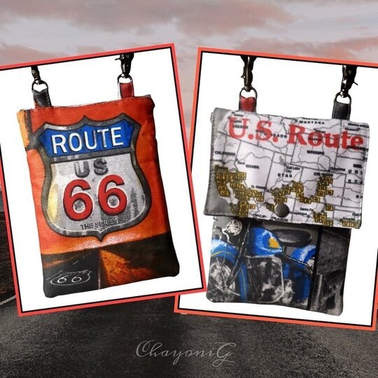 Flacher Walter - Eine Handytasche mit Platz - digitale Nähanleitung + SM