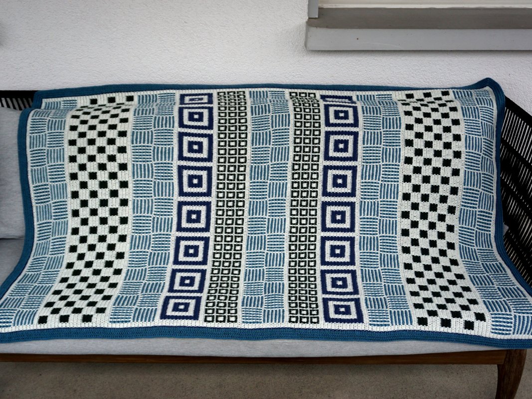 Häkelanleitung Decke "Viereggli" einfach - Bild 2